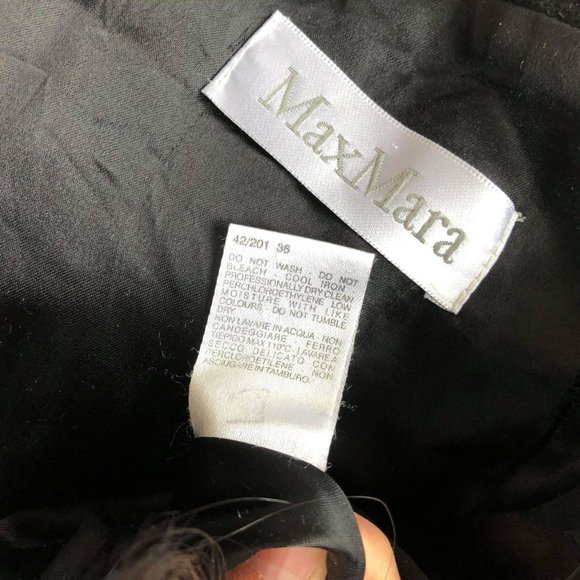 🦩 MAXMARA Collarless Tailored Wool Coat - Picture 5 of 5